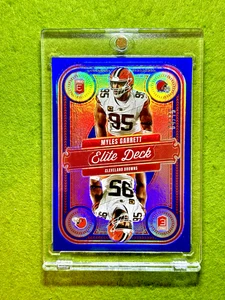 Myles Garrett BLUE PRIZM #/75 ELITE MAZO TARJETA SP 2025 Donruss Elite Deck MARRÓN - Imagen 1 de 24