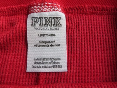 PINK by VICTORIA'S SECRET Rojo y Negro Búfalo Cuadros Pijama Salón Ropa de Dormir Pantalón Foto 1 de 4