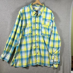 Camicia Magellan Outdoor Fish Gear 4XL vestibilità rilassata ventilata dietro bottoni davanti - Foto 1 di 9