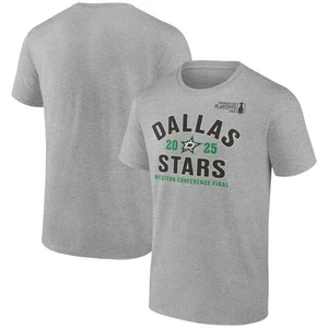 Men's Heather Gray Dallas Stars 2025 Stanley Cup Playoffs Western Conference - Picture 1 of 4