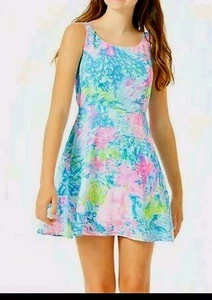 Lilly Pulitzer Girls Daffodil Sundress Fished My Wish Size Large 14 Family Match - Picture 1 of 7