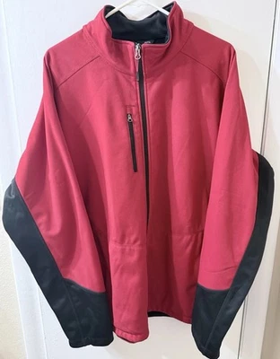 Port Authority Vertical Soft Shell Jacket Red/Black  repellent J319 Mens 2Xl - Image 1 of 4