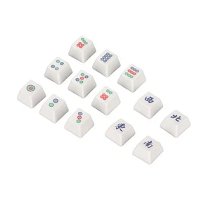 13 Pcs Gaming Keycaps 13 Key Personalized Chinese Style Mahjong Shape Cher ESE - Picture 1 of 22