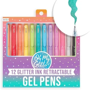 Ooly Oh My Glitter! Plumas de gel de tinta brillante retráctiles - ¡Tan brillantes! - Imagen 1 de 4