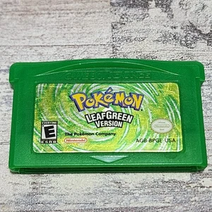 Pokemon LeafGreen Version (Nintendo GameBoy Advance, GBA) Authentic Game Cart - Picture 1 of 12