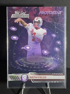 2021 Wild Card Alumination Protostar Justin Fields - Picture 1 of 2