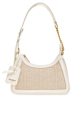 Bolso de Hombro BALMAIN B-Army Lona Crema Nuevo y Auténtico Foto 1 de 4