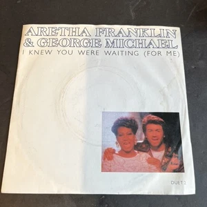 Aretha Franklin & George Michael - I Knew You Were Waiting - 7" Single - Ex / Gd - Picture 1 of 1