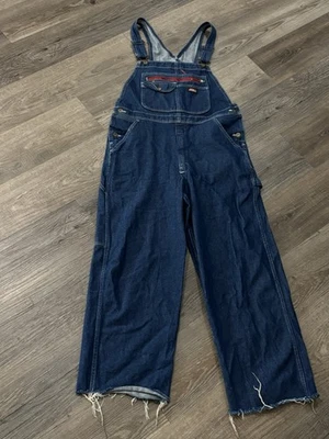 Мужские маленькие DICKIES джинсовой ткани синий Jean комбинезон плотника утилиты нагрудники отрезать короткие - Изображение 1 из 4