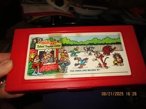 1979 Kelloggs School Supplies Center Red Plastic Pencil Box Case - Picture 1 of 3