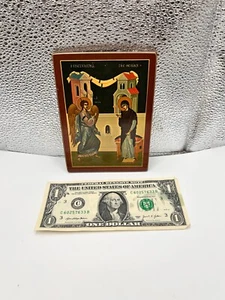 Vintage Heilige Verklärung Kloster Griechisch Russisch Orthodox Lithographie Holz - Bild 1 von 6