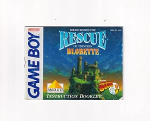 Rescue of Princess Blobette - Authentic GameBoy Manual Instruction Booklet - Picture 1 of 2