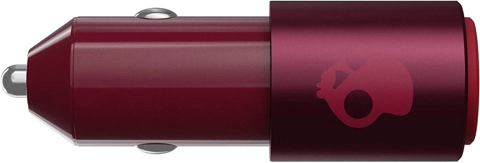 New Skullcandy Fix Rapid Auto AC Adapter w/ Dual USB Port - Deep Red S7FCZ-M723 - Image 1 of 1