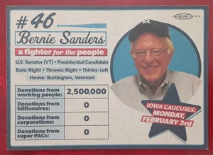 US 2019 Bernie Sanders - Field of Dreams Political Baseball Card #46 2443-1 - Bild 1 von 2