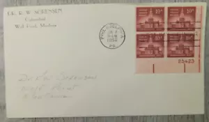 First Day Issue Fond Du Lac WIS 1956 Wildlife Conservation Stamp Envelope Cover - Picture 1 of 4
