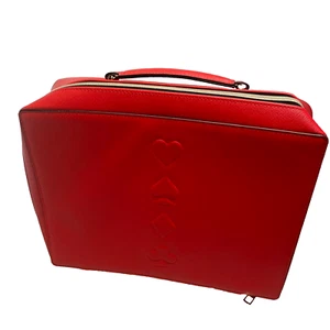 Estuche de Maquillaje Rojo Estée Lauder Bolsa de Viaje con Tarjetas de Juego Conjunto de Cosméticos - Imagen 1 de 22