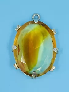 Large Cut Oval CITRINE Pendant - Picture 1 of 6