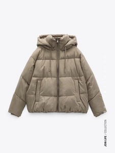 Zara Puffer Jacket Beige Coats, Jackets 