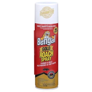 Bengal Gold Roach Spray, Odorless Stain-Free Dry Aerosol Killer Spray with In... - Picture 1 of 6