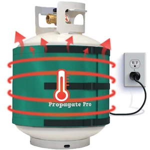 Manta de calefacción eléctrica, tanque de gas propano LP calentador, aislado - Imagen 1 de 23