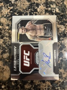 2023 Prizm UFC Matt Brown Legendary Auto Card No.LS-MBR Autograph