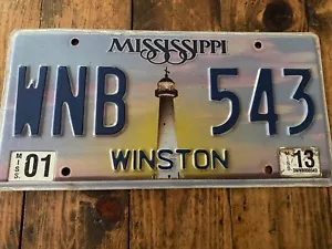 Targa Winston County Mississippi 2013 WNB 543 - Foto 1 di 2