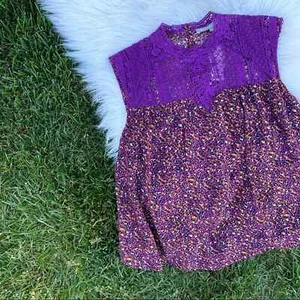 Anthropologie Daniel Rainn purple tank shell blouse XS NWT - Picture 1 of 6