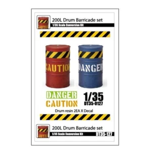 Juego de barricadas de tambor DT35127 1/35 200 L (2EA) con calcomanía - Imagen 1 de 8