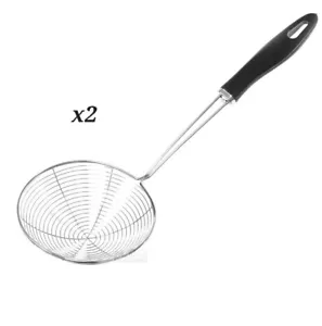 2 Strainer Spider Stainless Steel Kitchen and Restaurant Cooking... - Picture 1 of 1