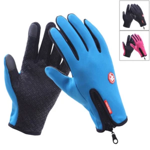 Men&Women Winter Warm Gloves Motorcycle Waterproof Touchscreen Driving Gloves - Picture 1 of 31
