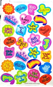 Sandylion sehr seltene Mädchen Briefmarken Scrapbooking Maxi Sticker A6 vergriffen Design - Bild 1 von 1