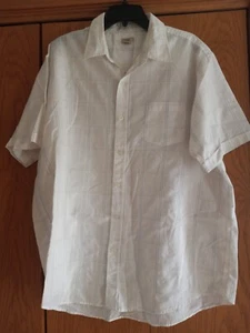 CARBON Men's Shirt Size XL Plaid Front Pocket Short Sleeve - Foto 1 di 3