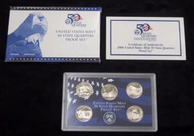 2006 Quarter Proof Set * 5 Quarters * Proof * With Box and COA * - Image 1 of 4