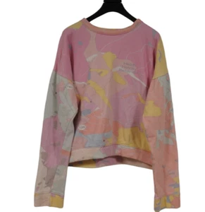 The Elder Statesman Damen Sweatshirt Medium Rosa Gelb Baumwolle Sweater Pullover - Bild 1 von 7