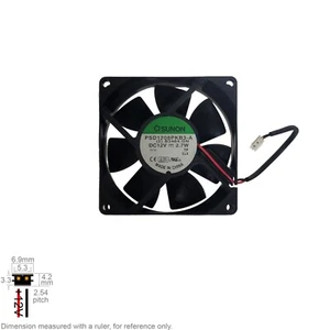 Fan Muffin Cooling DC 12V DC12V 12VDC 80mm 80x80x20 Sunon PSD1208PKB3-A F9712E - Picture 1 of 3
