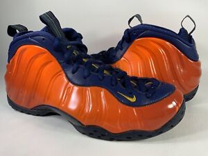 Nike Air Foamposite One Knicks Orange Blue Yellow Mens Size 10.5 Rare CJ0303-400