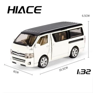1:32 Toyota Hiace MPV Van Alloy Diecast Car Vehicle Sounds Lights Kids Gift Toys - Picture 1 of 10