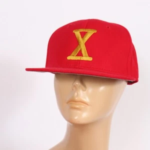 Xavier Red with Gold X Embroidered Hat Cap One Size OTTO New - Foto 1 di 5