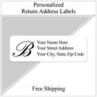 Return Address Labels Personalized Printed 1/2 ' x 1 3/4' Monogrammed