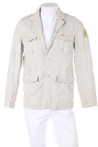 Chaqueta de algodón y soda s arena beige - Imagen 1 de 4