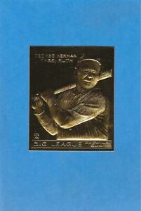 1933 BABE RUTH GOUDEY #53 Big League Chewing Gum 23K GOLD CARD Mint