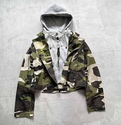 Chaqueta Camuflada Doble Capa Ambiente Glamour Histérico Punk Militar Estilo LGB Foto 1 de 4