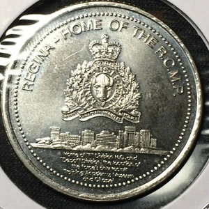 1981 ⭐ Souvenir Medaille Regina RCMP Dollar ✨ Saskatchewan Kanada - Bild 1 von 2