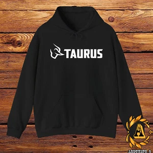 Nueva sudadera con capucha con logotipo de armas de fuego Taurus negra/azul marino/blanca n más S-5XL - Imagen 1 de 13