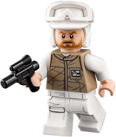 LEGO Star Wars minifig REBEL TROOPER Brown Beard tan unif. 75098 Assault on Hoth