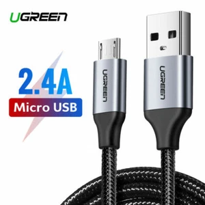 Ugreen Micro USB Braided Cable Fast Charging Data Grey Silver. 0.25m - 3m - Picture 1 of 10