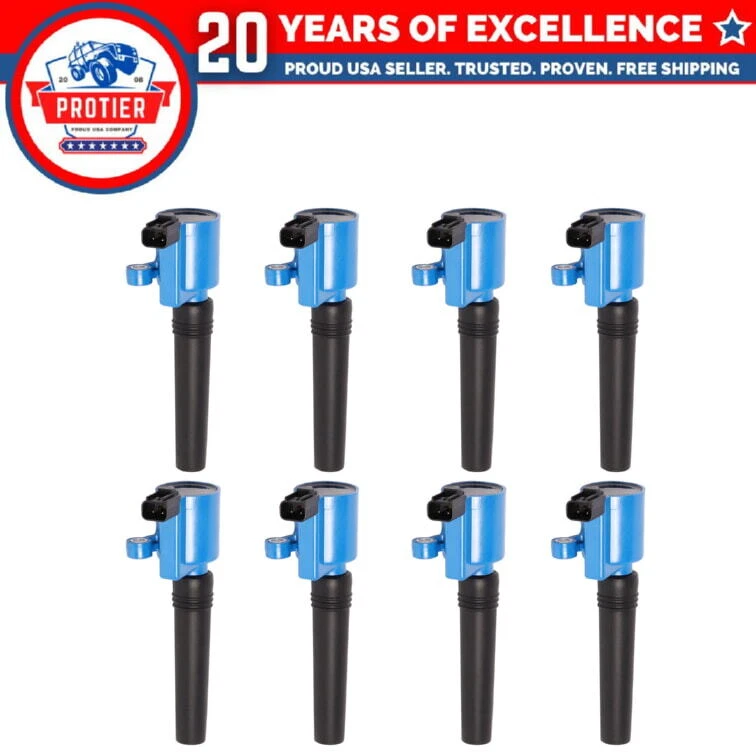 Conjunto de 8 bobinas de ignição compatíveis com 2000-2006 Lincoln LS Jaguar S-Type - Imagem 1 de 1