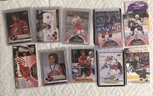 UD Canvas Program Of Excellence N Retired Stars Lindros, Selanne, Belfour Lot14