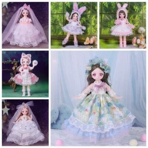 1/6 Bjd Puppenkleidung 30 cm Spielzeug Zubehör New Style Wear Karo Rock Mode; - Bild 1 von 33