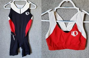 Pearl Izumi Elite Series In-R-Cool Cycling Bib Padded Shorts/Sports Bra Set Sz M - Picture 1 of 17